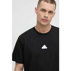 adidas tricou din bumbac bărbați, culoarea negru, cu imprimeu IR5171 imagine