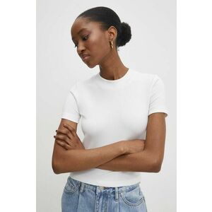 Answear Lab tricou femei, culoarea alb imagine