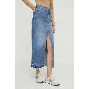 Sisley fusta jeans midi, drept imagine