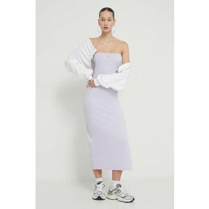 Tommy Jeans rochie culoarea violet, mini, mulată DW0DW17925 imagine