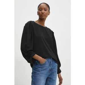 Answear Lab bluza femei, culoarea negru, neted imagine