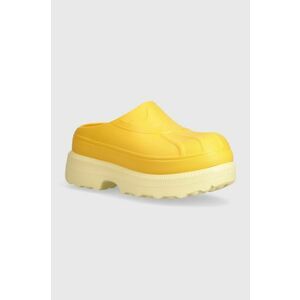 Sorel papuci CARIBOU CLOG femei, culoarea galben, cu platforma, 2048701756 imagine