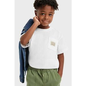 Levi's tricou copii culoarea alb, cu imprimeu imagine