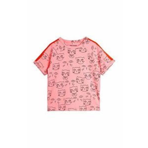 Mini Rodini tricou copii Cathlethes culoarea roz, cu model imagine