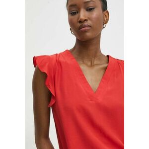 Answear Lab bluza femei, culoarea rosu, neted imagine