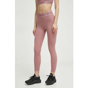 New Balance leggins de antrenament Sleek culoarea roz, cu imprimeu imagine