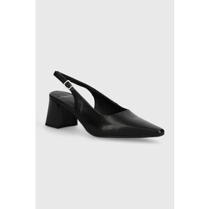Vagabond Shoemakers pantofi de piele ALTEA culoarea negru, cu toc drept, cu toc deschis imagine