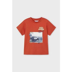 Mayoral tricou de bumbac pentru copii culoarea rosu, cu imprimeu imagine
