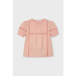 Mayoral bluza de bumbac pentru copii culoarea bej, neted imagine
