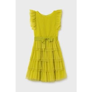 Mayoral rochie fete culoarea galben, mini, evazati imagine