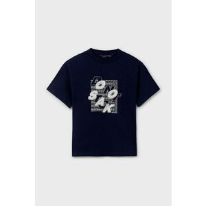 Mayoral tricou de bumbac pentru copii culoarea albastru marin, cu imprimeu imagine