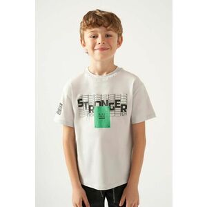 Mayoral tricou de bumbac pentru copii culoarea gri, cu imprimeu imagine