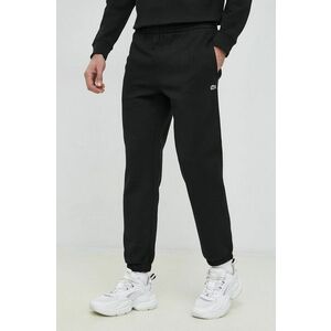 Lacoste pantaloni de trening culoarea negru, melanj imagine