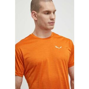 Salewa tricou sport Puez Melange culoarea portocaliu, melanj imagine
