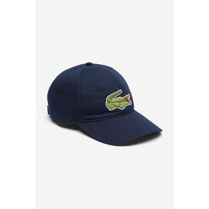 Lacoste șapcă de baseball din bumbac culoarea bleumarin, cu imprimeu imagine