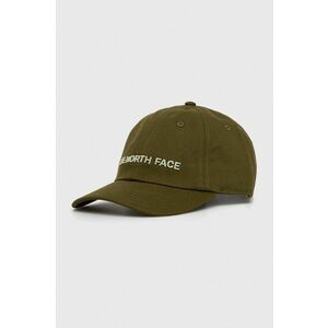 The North Face sapca culoarea verde, cu imprimeu imagine