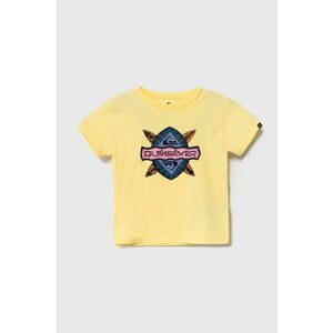 Quiksilver tricou de bumbac pentru copii RAINMAKERBOY culoarea galben, cu imprimeu imagine