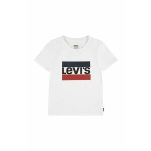 Levi's tricou de bumbac pentru copii culoarea alb imagine