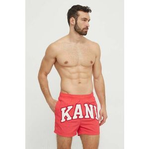 Karl Kani pantaloni scurti de baie barbati, culoarea rosu imagine
