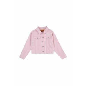 Levi's geaca de blugi pentru copii LVG COLOR BABY BAGGY TRUCKER culoarea roz imagine