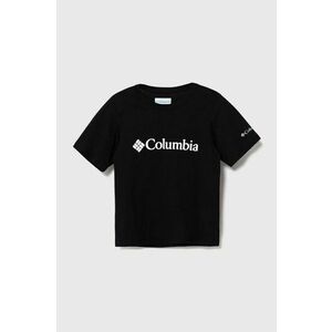 Columbia tricou de bumbac pentru copii Valley Creek Short culoarea negru, cu imprimeu imagine