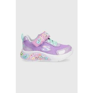 Skechers sneakers pentru copii culoarea violet imagine
