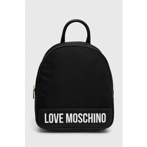 Love Moschino rucsac femei, culoarea negru, mic, cu imprimeu imagine