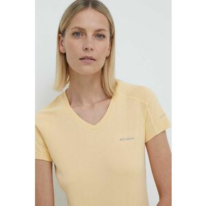 Columbia tricou sport Zero Rules culoarea galben 1533571 imagine