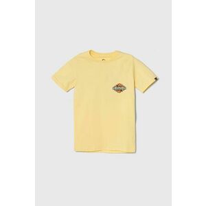 Quiksilver tricou de bumbac pentru copii RAINMAKERYTH culoarea galben, cu imprimeu imagine