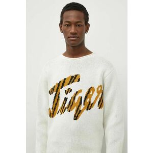 Tiger Of Sweden pulover din amestec de lana barbati, culoarea bej imagine