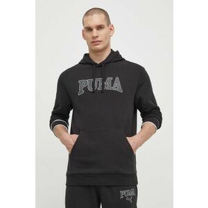 Puma bluză SQUAD bărbați, culoarea negru, cu glugă, imprimeu 678969 imagine