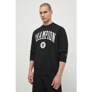 Champion Bluză bărbați, culoarea negru, cu imprimeu imagine