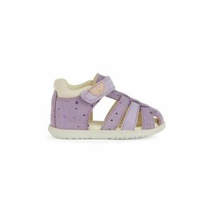Geox sandale din piele pentru copii SANDAL MACCHIA culoarea violet imagine