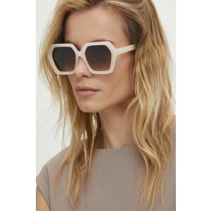 Answear Lab ochelari de soare femei, culoarea bej imagine