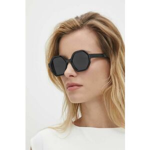 Answear Lab ochelari de soare Z POLARYZACJĄ femei, culoarea negru imagine