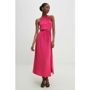 Answear Lab rochie culoarea roz, maxi, drept imagine