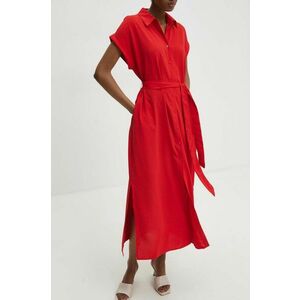 Answear Lab rochie culoarea rosu, maxi, drept imagine