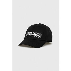 Napapijri șapcă culoarea negru, cu imprimeu NP0A4GAZ0411-NP041 imagine