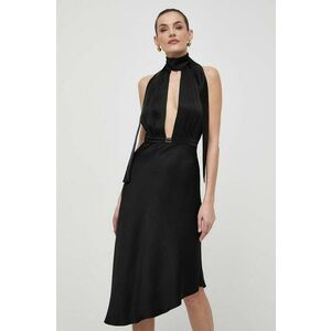 Elisabetta Franchi rochie culoarea negru, mini, evazati imagine