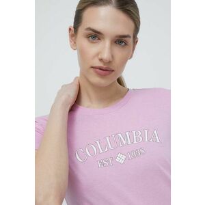 Columbia tricou Trek femei, culoarea roz 1992134 imagine