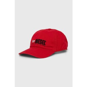 Diesel șapcă de baseball din bumbac culoarea roșu, cu imprimeu A11356.0PFAA imagine