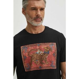 Medicine tricou din bumbac barbati, culoarea negru, cu imprimeu imagine