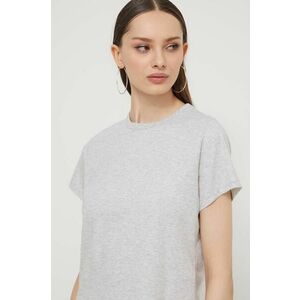 Abercrombie & Fitch tricou din bumbac femei, culoarea gri imagine
