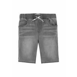 Levi's pantaloni scurti din denim pentru copii LVB SKINNY DOBBY SHORT culoarea gri imagine
