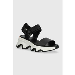Sorel sandale KINETIC IMPACT Y-STRAP H femei, culoarea negru, cu platforma, 2030461010 imagine