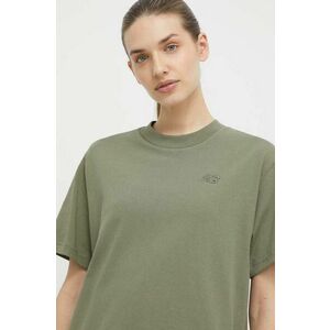 New Balance tricou din bumbac femei, culoarea verde imagine