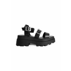 Altercore sandale Tove femei, culoarea negru, cu platforma, Tove imagine
