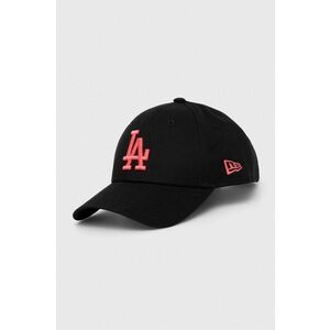 New Era șapcă de baseball din bumbac culoarea negru, cu imprimeu, LOS ANGELES DODGERS imagine