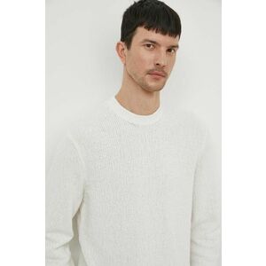 BOSS pulover barbati, culoarea alb imagine
