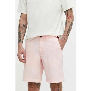 Superdry pantaloni scurti barbati, culoarea roz imagine